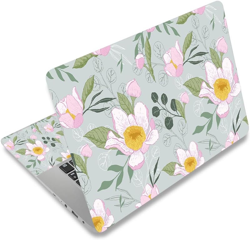 Laptop Skin Sticker Decal,12" 13" 13.3" 14" 15" 15.4" 15.6 inch Laptop Skin Sticker Cover Art Decal Protector Notebook PC (Colorful Flowers 3)